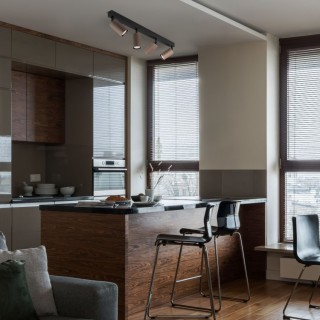 Plafonnier Tune – noir – en métal – style moderne