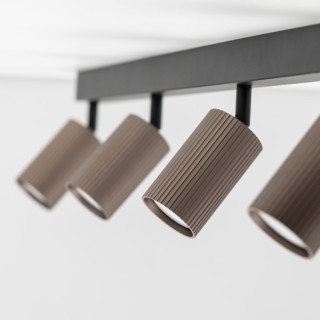 Plafonnier Tune – noir – en métal – style moderne