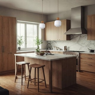 Suspension Ballo – sabia – en métal et bois – style chic