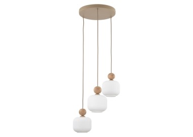 Suspension Ballo – sabia – en métal et bois – style chic