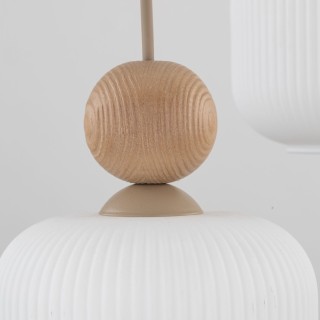 Suspension Ballo – sabia – en métal et bois – style chic