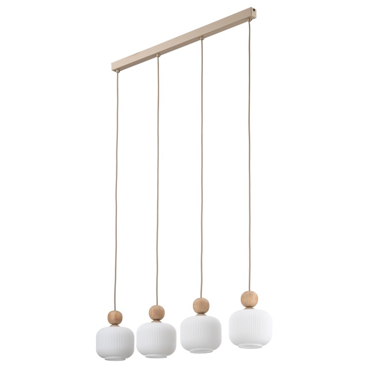 Suspension Ballo – en métal et bois – style chic