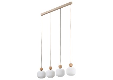 Suspension Ballo – en métal et bois – style chic