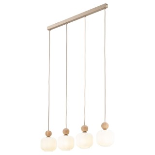 Suspension Ballo – en métal et bois – style chic