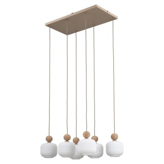 Suspension Ballo – sabia – en métal et bois – style chic