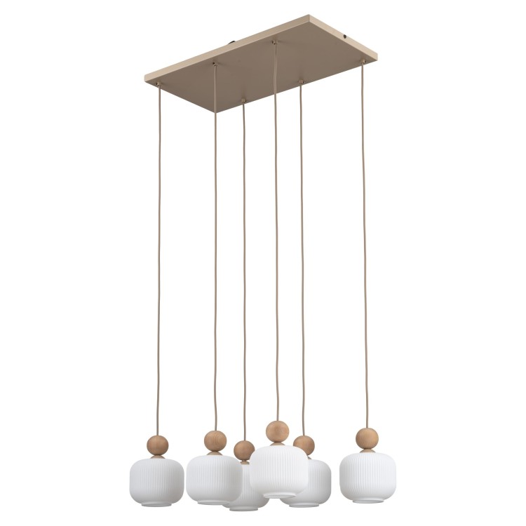 Suspension Ballo – sabia – en métal et bois – style chic