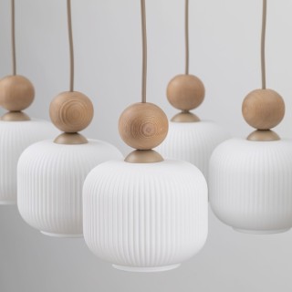 Suspension Ballo – sabia – en métal et bois – style chic
