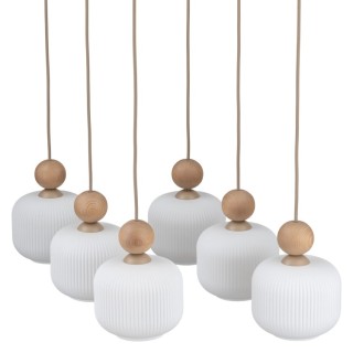 Suspension Ballo – sabia – en métal et bois – style chic