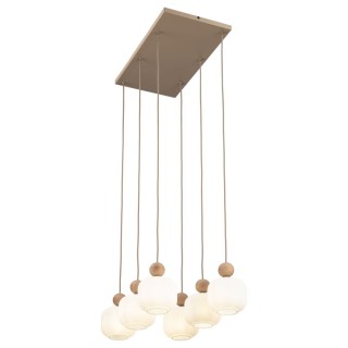 Suspension Ballo – sabia – en métal et bois – style chic