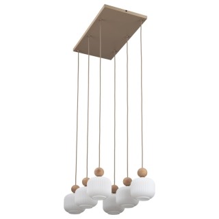 Suspension Ballo – sabia – en métal et bois – style chic