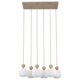 Suspension Ballo – sabia – en métal et bois – style chic