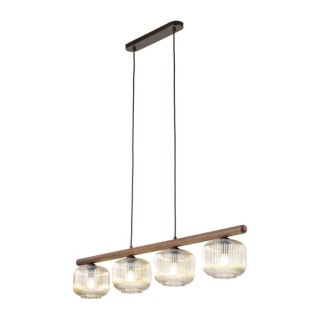 Suspension Salvia – brun – en métal et bois – style classique