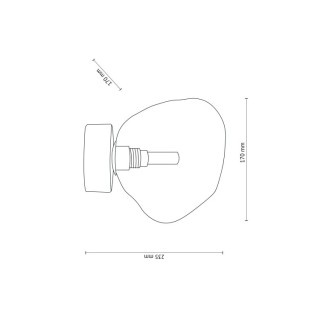 Plafonnier Lava – sabia – en métal – style chic