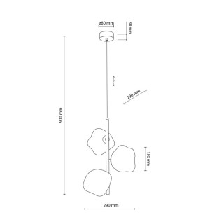 Suspension Lava – sabia – en métal – style chic