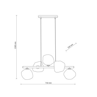 Suspension Lava – sabia – en métal – style chic