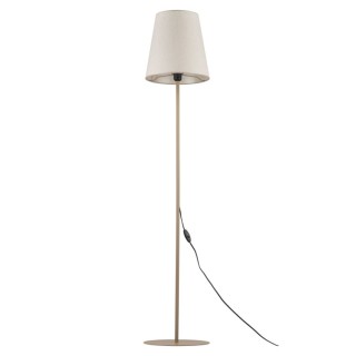 Lampadaire Elizabeth – beige – en métal – style classique