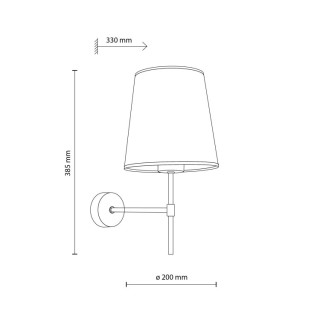 Lampe à poser Elizabeth – sabia – en métal – style classique