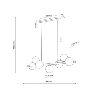 LAMPE SUSPENDUE ESTERA EN BOIS DE NOYER AMBRE 7XG9