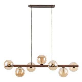 LAMPE SUSPENDUE ESTERA EN BOIS DE NOYER AMBRE 7XG9