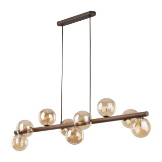 LAMPE SUSPENDUE ESTERA EN BOIS DE NOYER AMBRE 9XG9