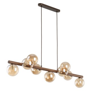 LAMPE SUSPENDUE ESTERA EN BOIS DE NOYER AMBRE 9XG9