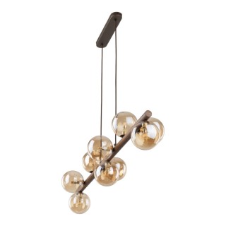 LAMPE SUSPENDUE ESTERA EN BOIS DE NOYER AMBRE 9XG9