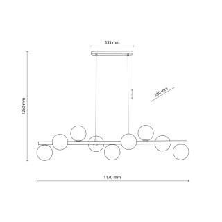 LAMPE SUSPENDUE ESTERA EN BOIS DE NOYER AMBRE 9XG9