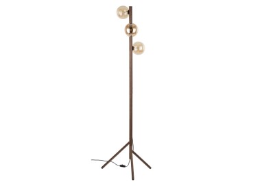 Lampadaire Estera – brun – en bois – style chic