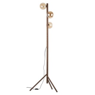 Lampadaire Estera – brun – en bois – style chic