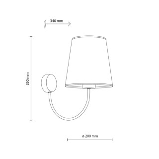 Applique murale Candi – beige – en métal – style classique