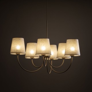 Suspension Candi – beige – en métal – style classique