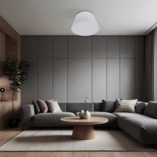 Plafonnier Formo – blanc – en métal – style moderne