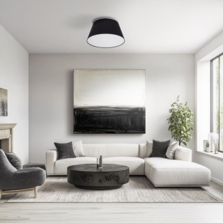 Plafonnier Formo – blanc – en métal – style moderne