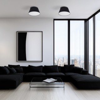 Plafonnier Formo – blanc – en verre – style moderne