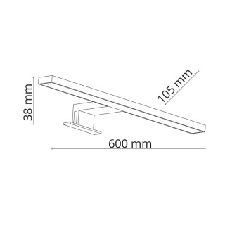 Applique murale Leito – noir – en métal – style classique