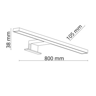 Applique murale Leito – noir – en métal – style classique