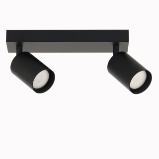 Plafonnier Lara – noir – en métal – style moderne