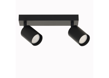 Plafonnier Lara – noir – en métal – style moderne