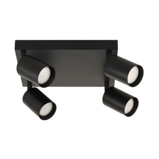 Plafonnier Lara – noir – en métal – style moderne