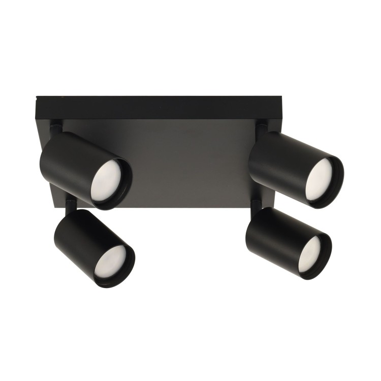 Plafonnier Lara – noir – en métal – style moderne