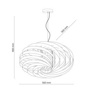 Suspension Montoya – blanc – en métal – style moderne