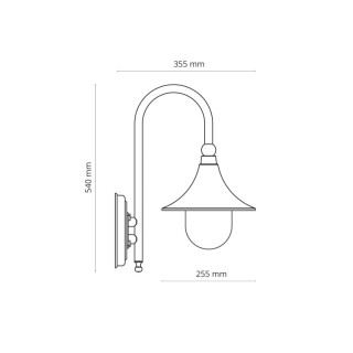Lampe à poser Talez – noir & doré – en métal – style classique