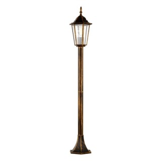 Lampadaire Arraia – noir & doré – en métal – style classique