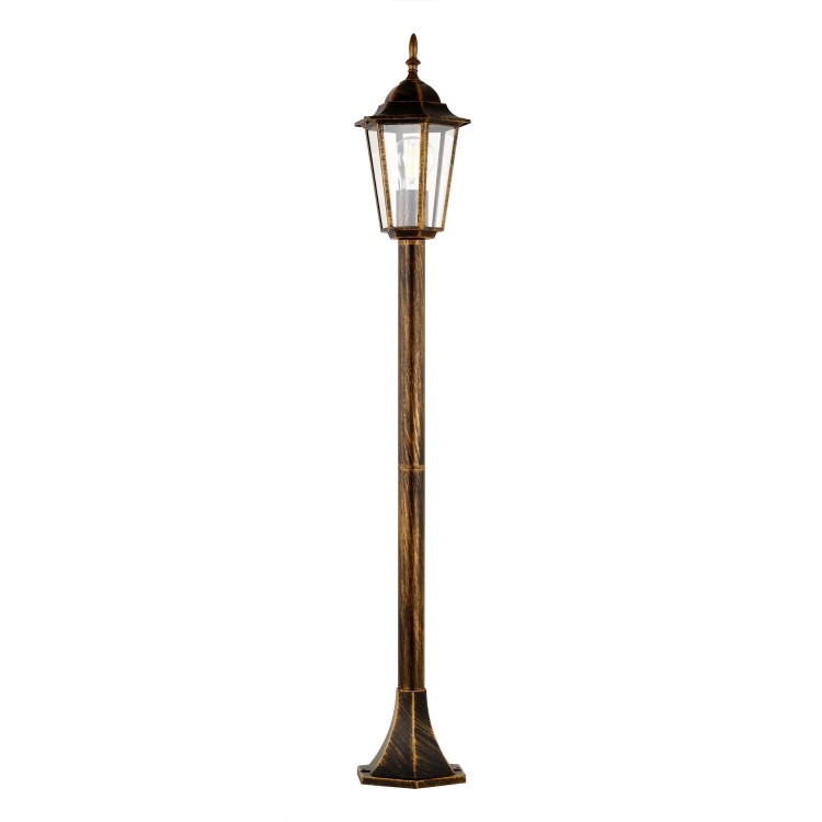 Lampadaire Arraia – noir & doré – en métal – style classique