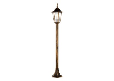 Lampadaire Arraia – noir & doré – en métal – style classique