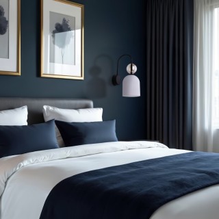 Lampe à poser Sophia – blanc – en métal et verre – style chic