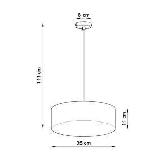Lampe suspendue ARENA 35 noir
