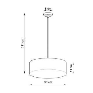 Lampe suspendue ARENA 35 gris