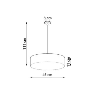 Lampe suspendue ARENA 45 noir