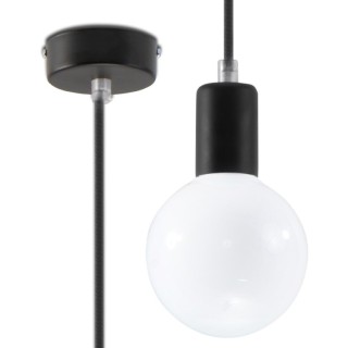 Lampe suspendue EDISON noir
